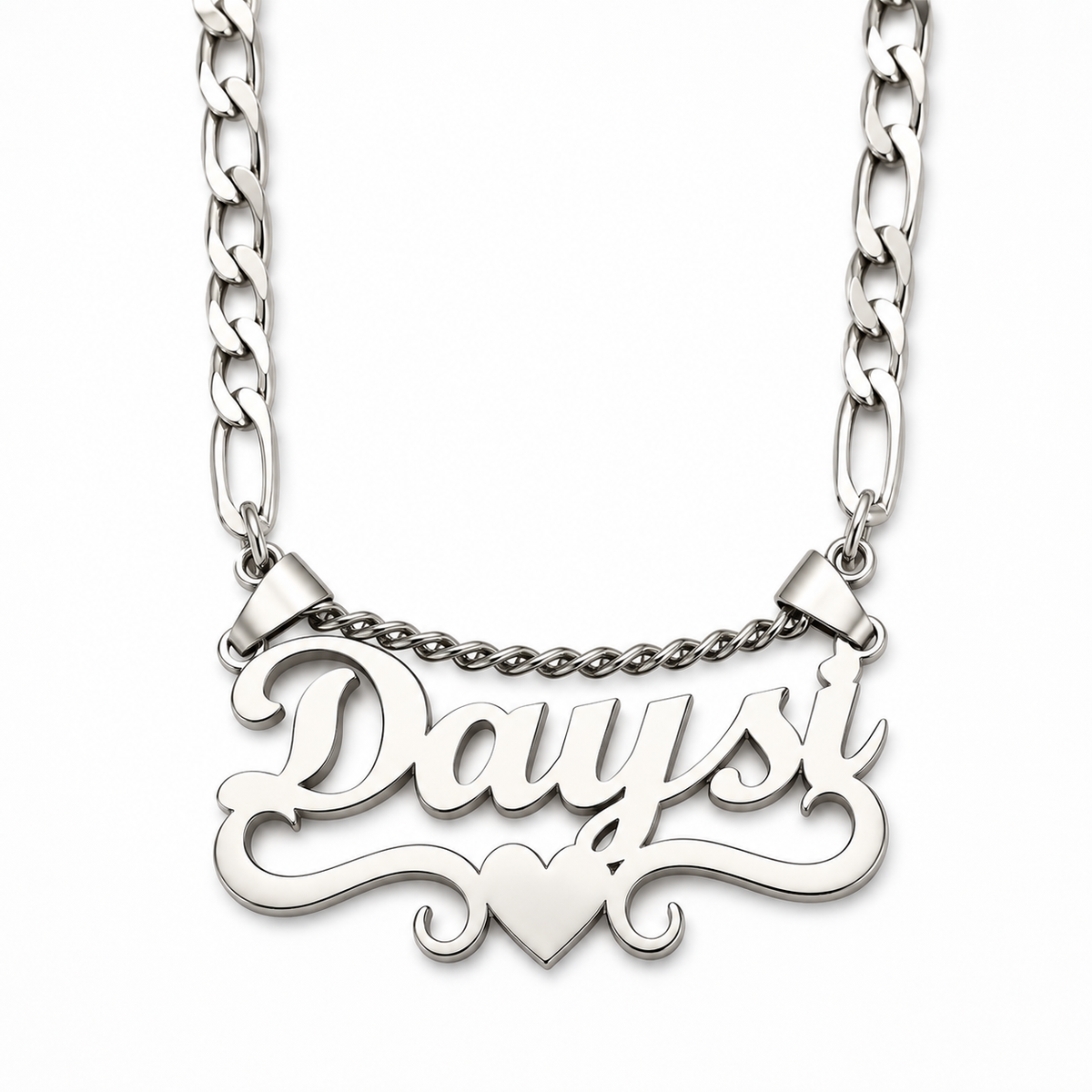 [Made-to-Order] Costum Name Stainless Steel Double-layer Necklace, 7-12 Business Day Processing Time
