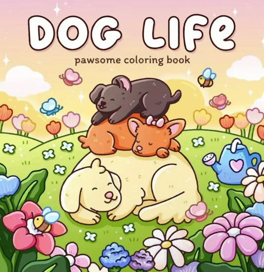 Dog Life Coloring Book