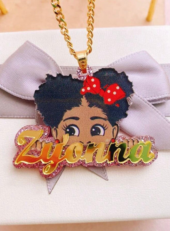 Cute Girl Name Necklace