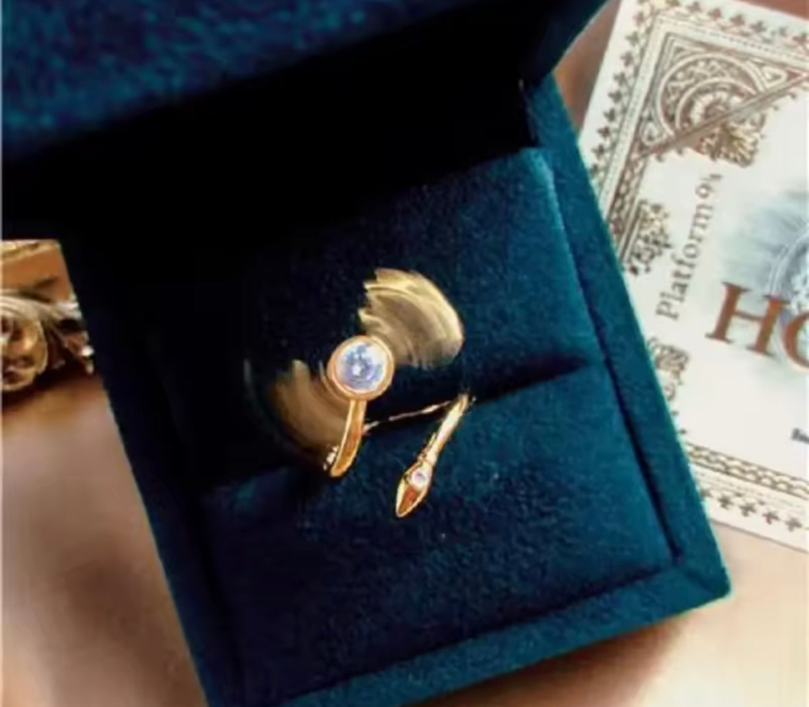 Golden Snitch Ring Box