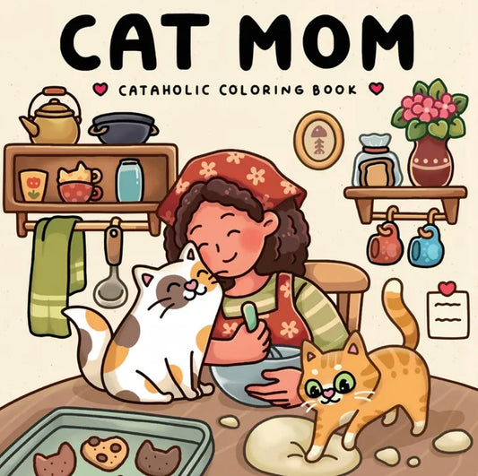 Cat Mom Coloring Book