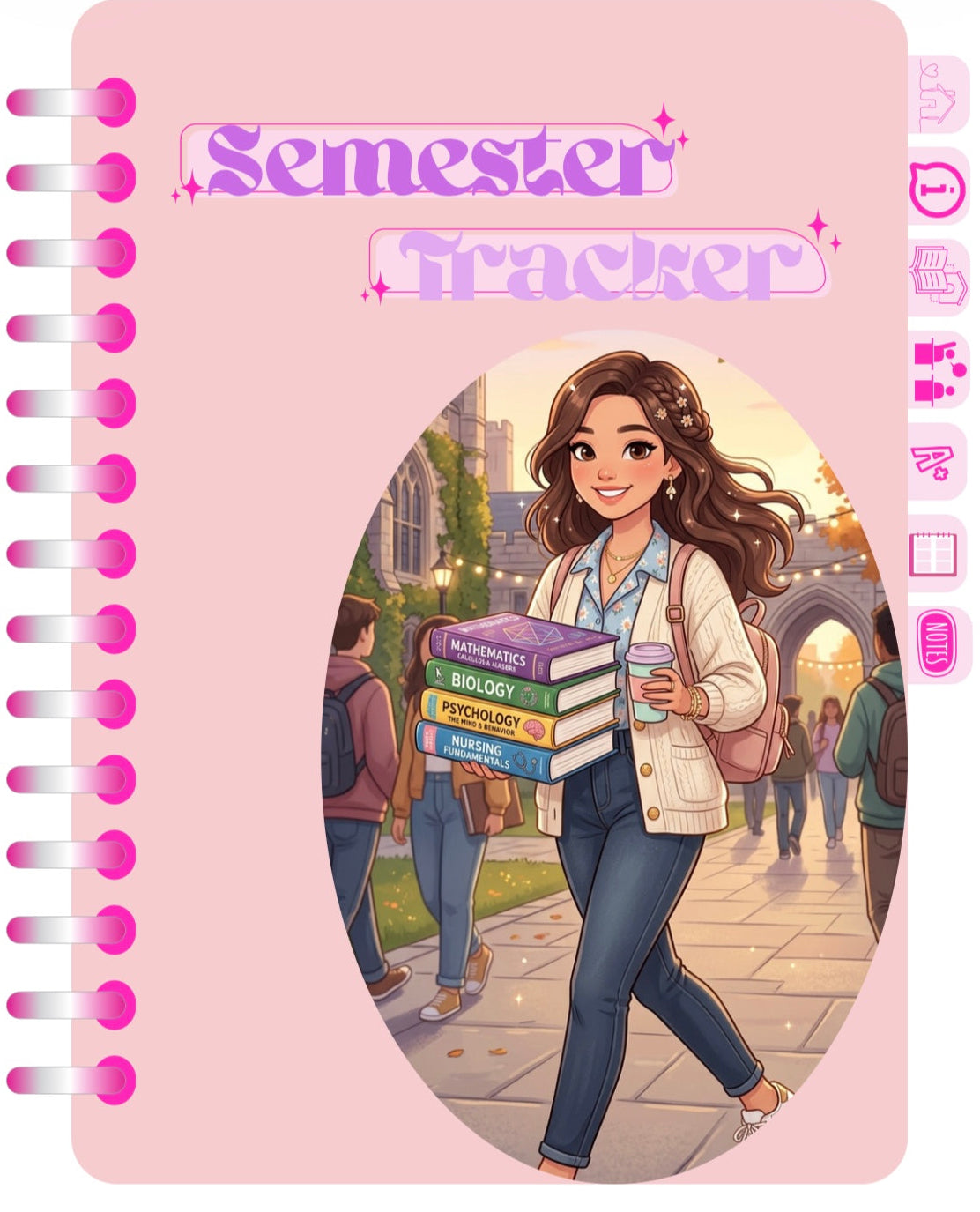 Ultimate and Undated College Semester Success Tracker | Academic Planner, Assignment, Exam & Grade Tracker (Digital Download)