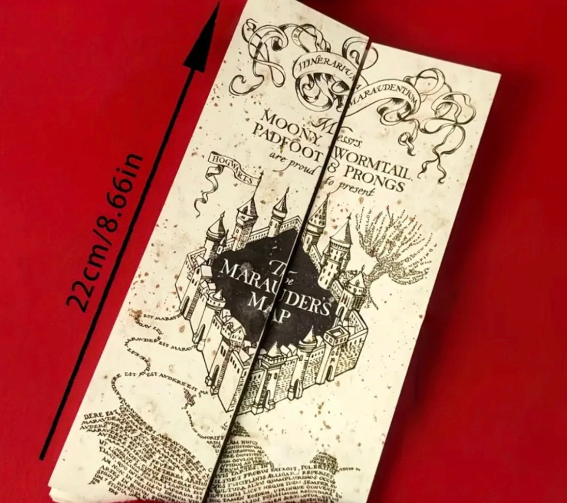 Marauder’s Map Inspired Poster – Magical Harry Potter Wall Art & Collector’s Gift