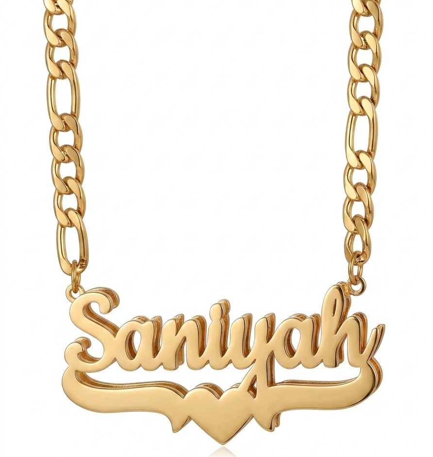 [Made-to-Order] Costum Name Stainless Steel Double-layer Necklace, 7-12 Business Day Processing Time