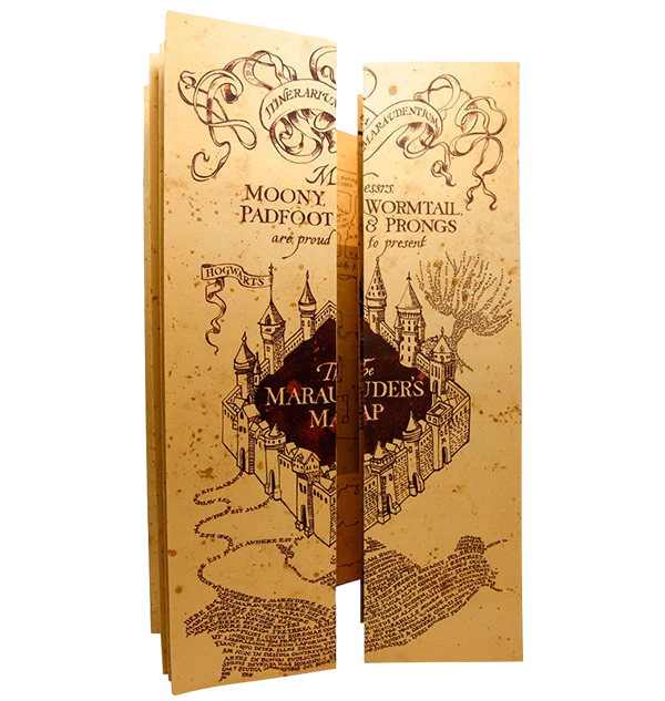 Marauder’s Map Inspired Poster – Magical Harry Potter Wall Art & Collector’s Gift