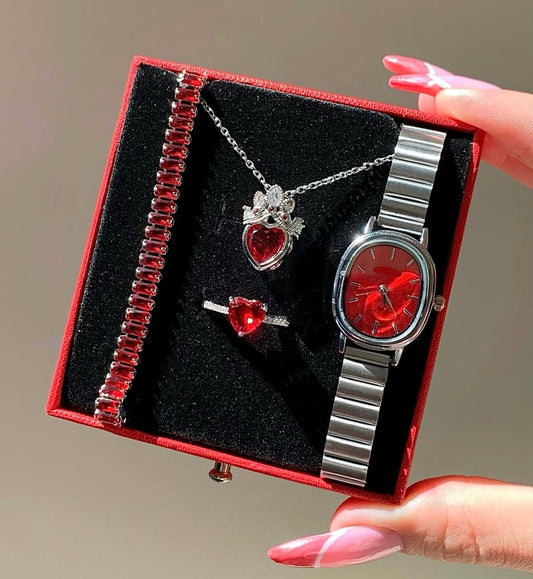Color-Themed Random Jewelry Box – 6-Piece Set with Matching Accessories