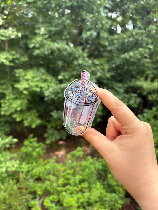 Boba Tea Hair Clip – Cute Bubble Tea Hair Accessory for Girls & Teens