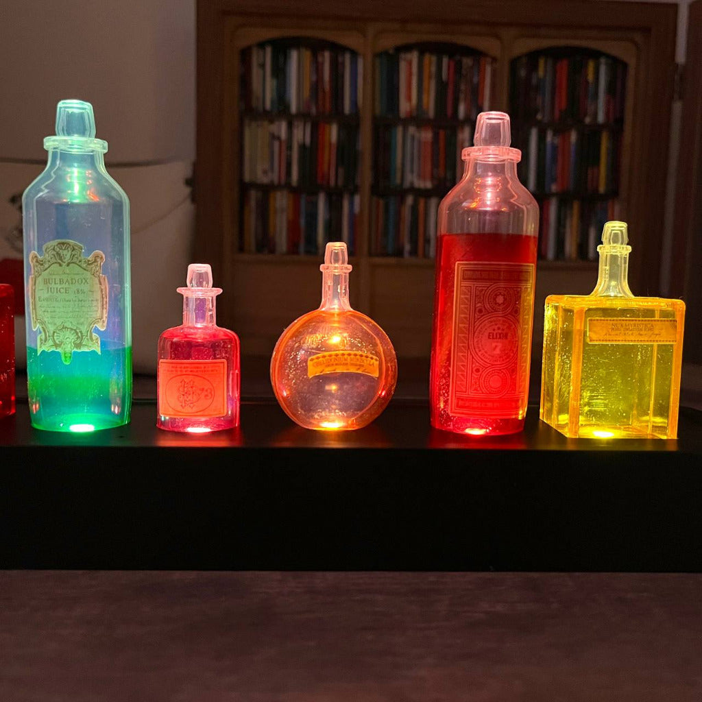 Potion Bottles Desktop Decorative LED Light Collectible