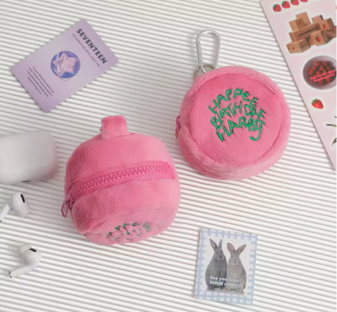 Harry Potter Pink Mini Coin Purse Earphone Cord Storage Bag