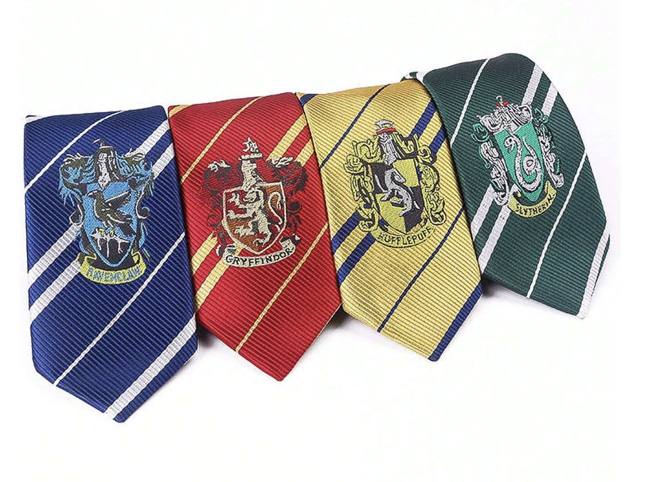 Hogwarts Houses Printed Tie