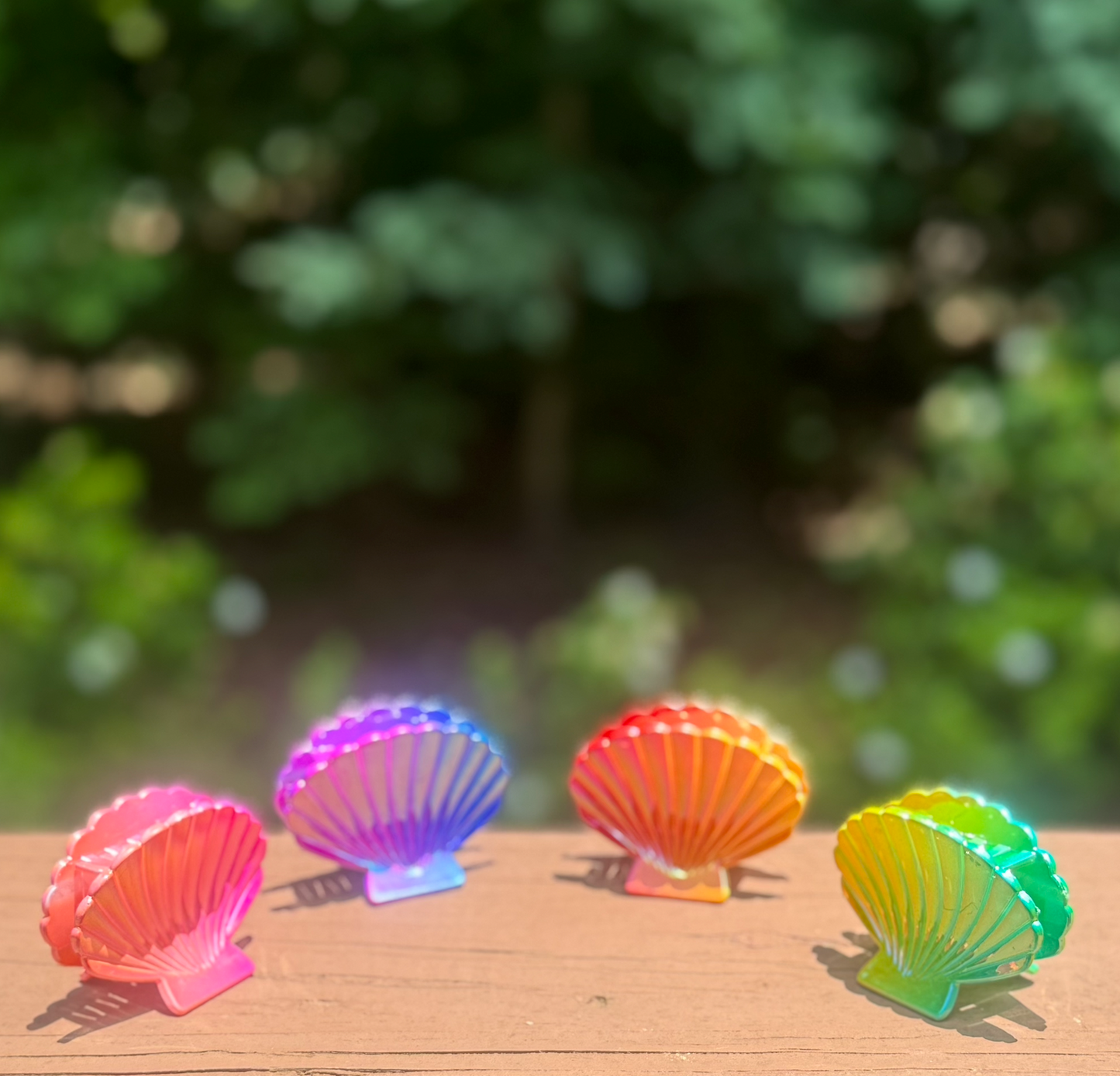 Gradient Shell Hair Claw Clip | Beach Hair Accessory for Women | Summer Mermaid Laser Color Jaw Clip | Gift for Her | Cute Spring Hair Claw
