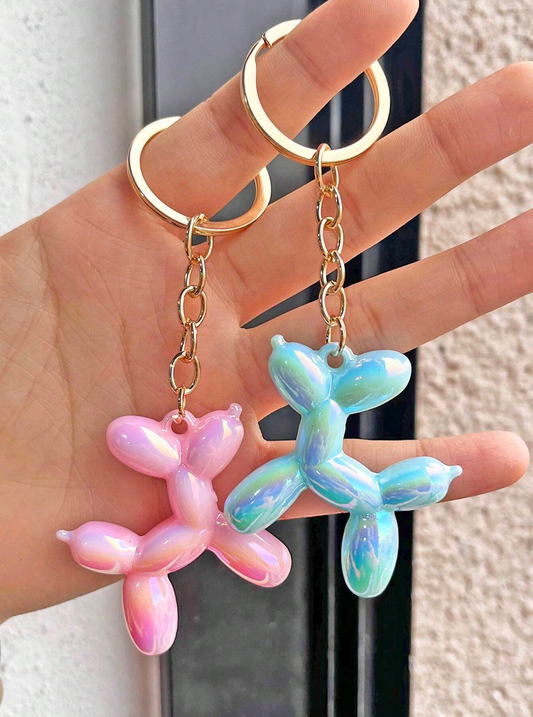 Balloon Dog Keychain – Colorful Pendant for Bags, Wallets & Keys