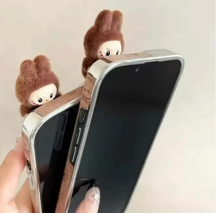Labubu Handheld Rope Phone Case – Cute Cartoon Protective Case with Detachable Wrist Strap