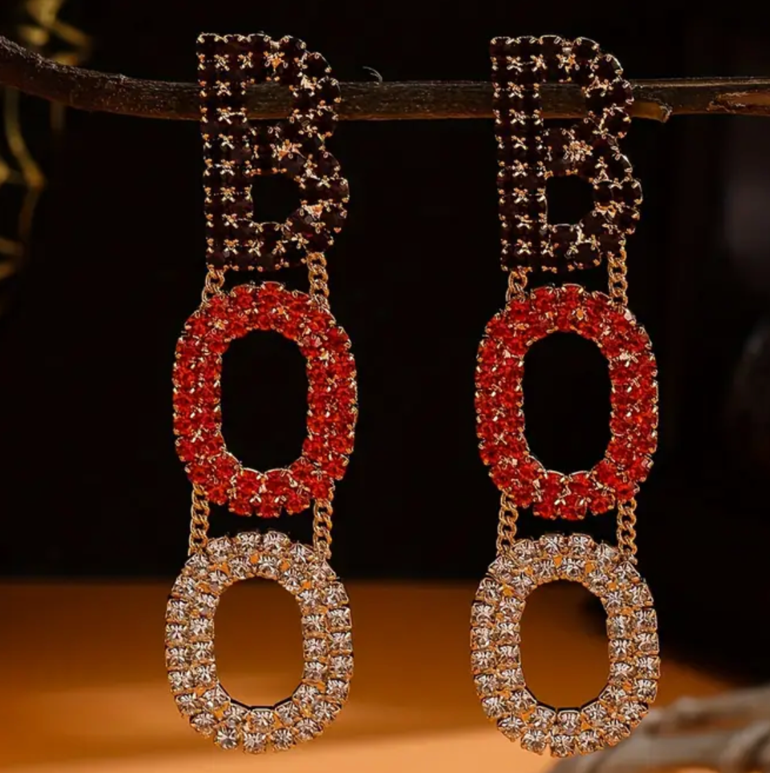 Festive Studded BOO Earrings – Charming and Luxurious Holiday Gift for Women 🎃✨