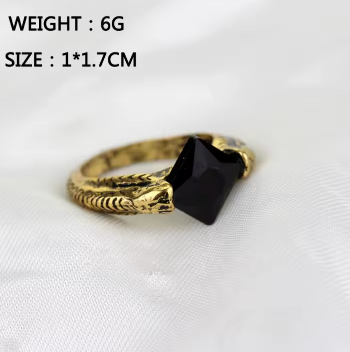 Tom Riddle Black Stone Ring