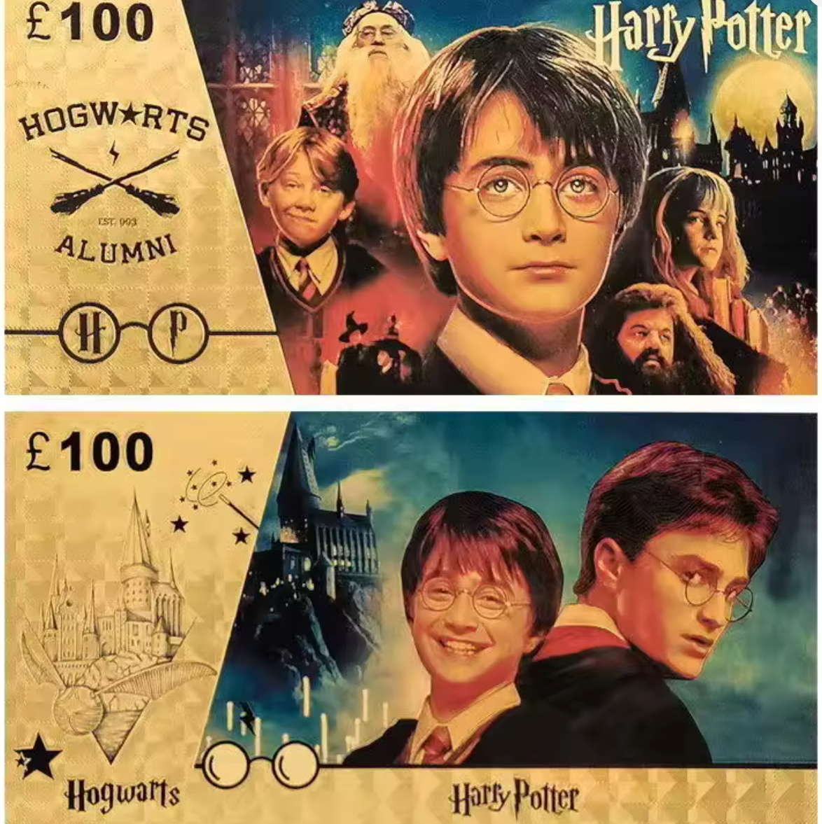 Random Harry Potter Gold Collectible Card