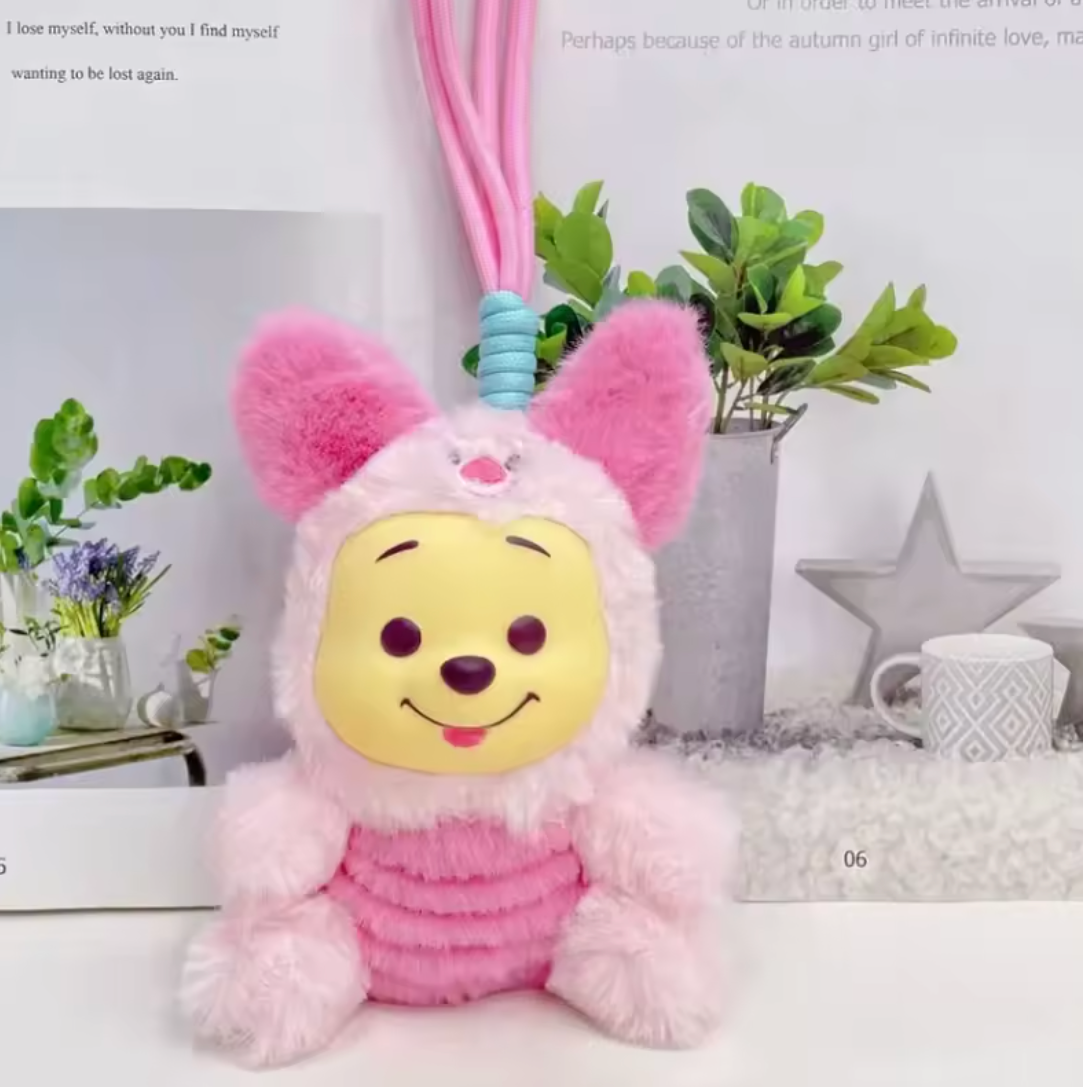Disney Winnie Pooh Plush Keychain and Bagcharm