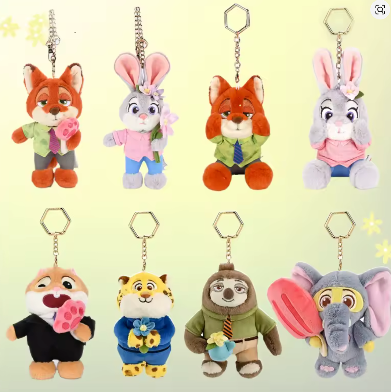 Zootopia Plush Keychain and Bagcharm