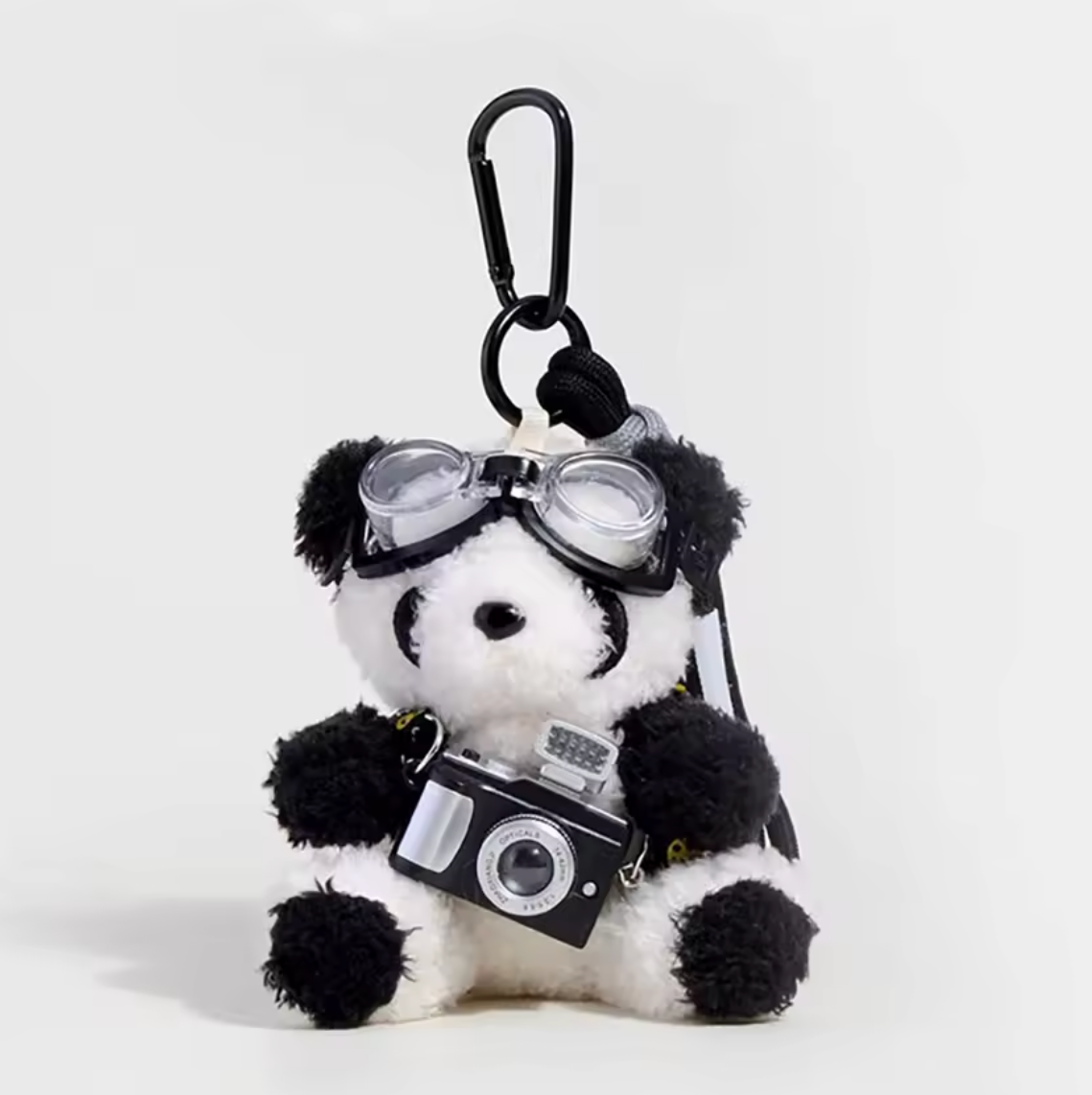 Cute Camera Model Little Bear Plush Keychain