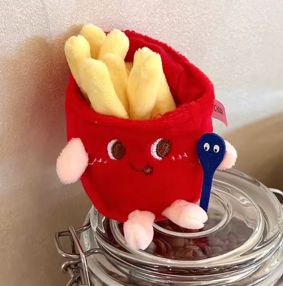 Cute Fast Food Plush Keychain and Bagcharms
