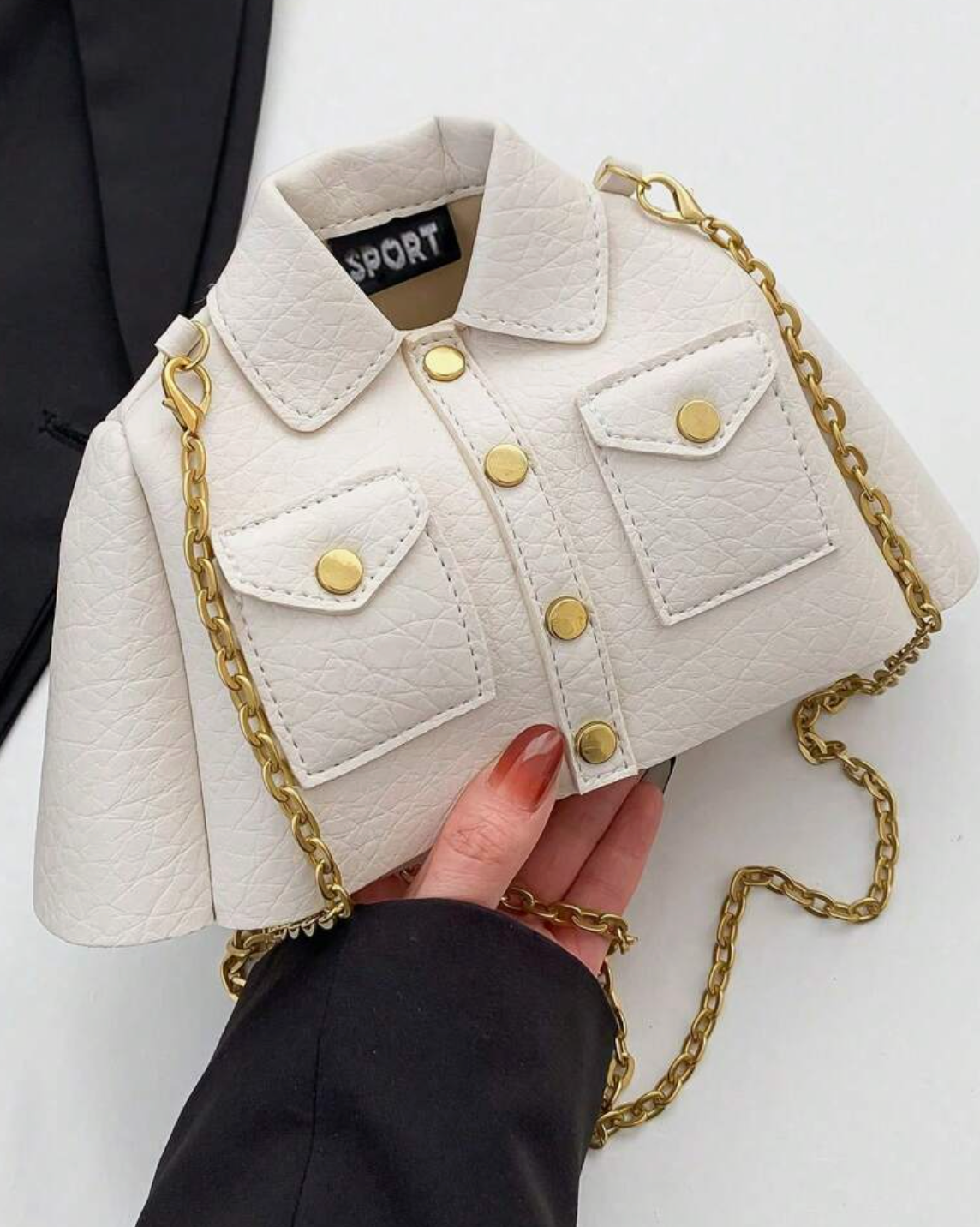 1pc Vintage Oil Leather Personality Bag