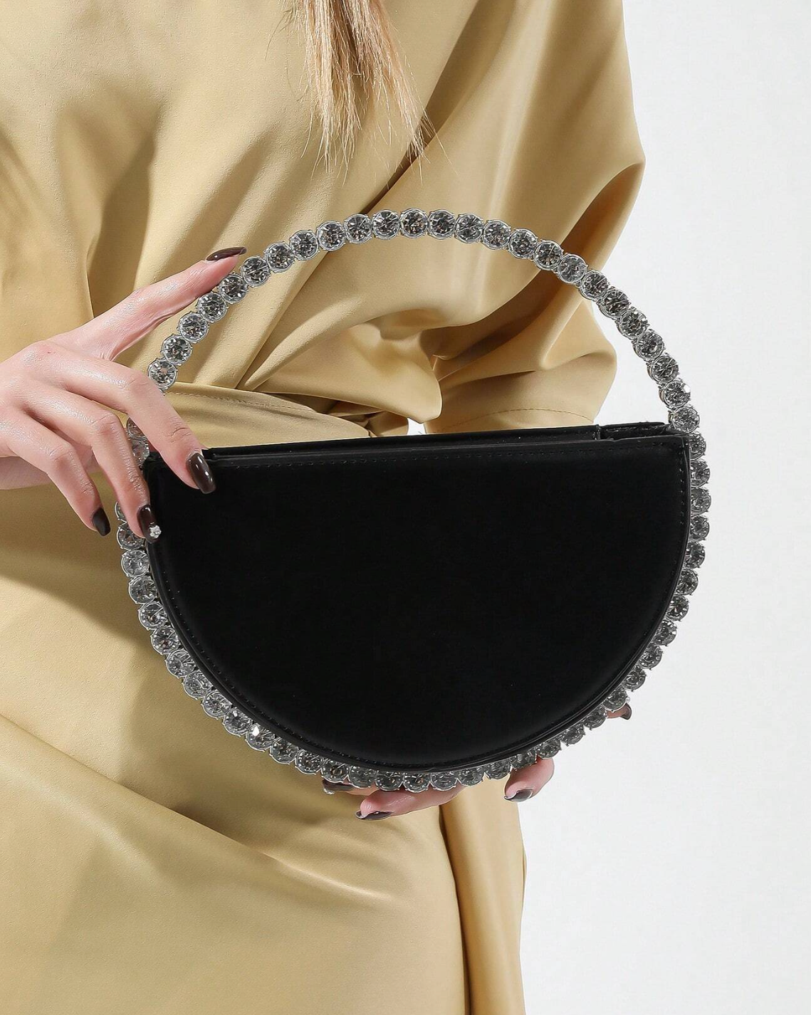 Round Crystal Rhinestone Bag