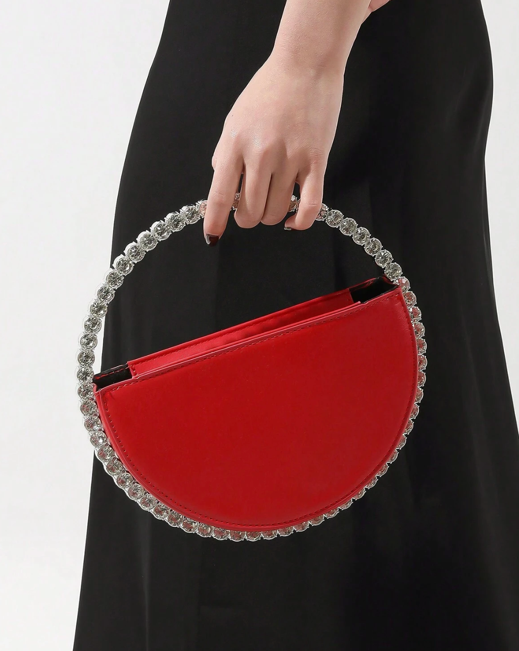 Round Crystal Rhinestone Bag
