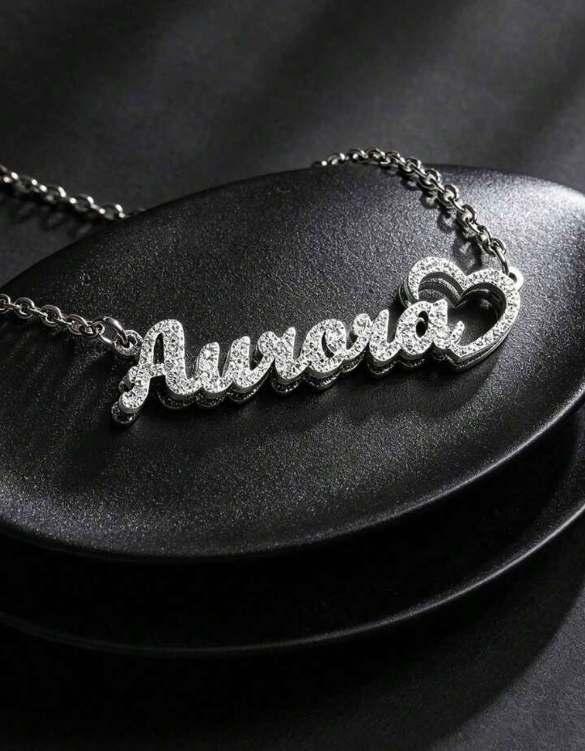 [Made-to-Order] Frosted Double-Layer Costum Name Necklace, 7-12 Business Day Processing Time