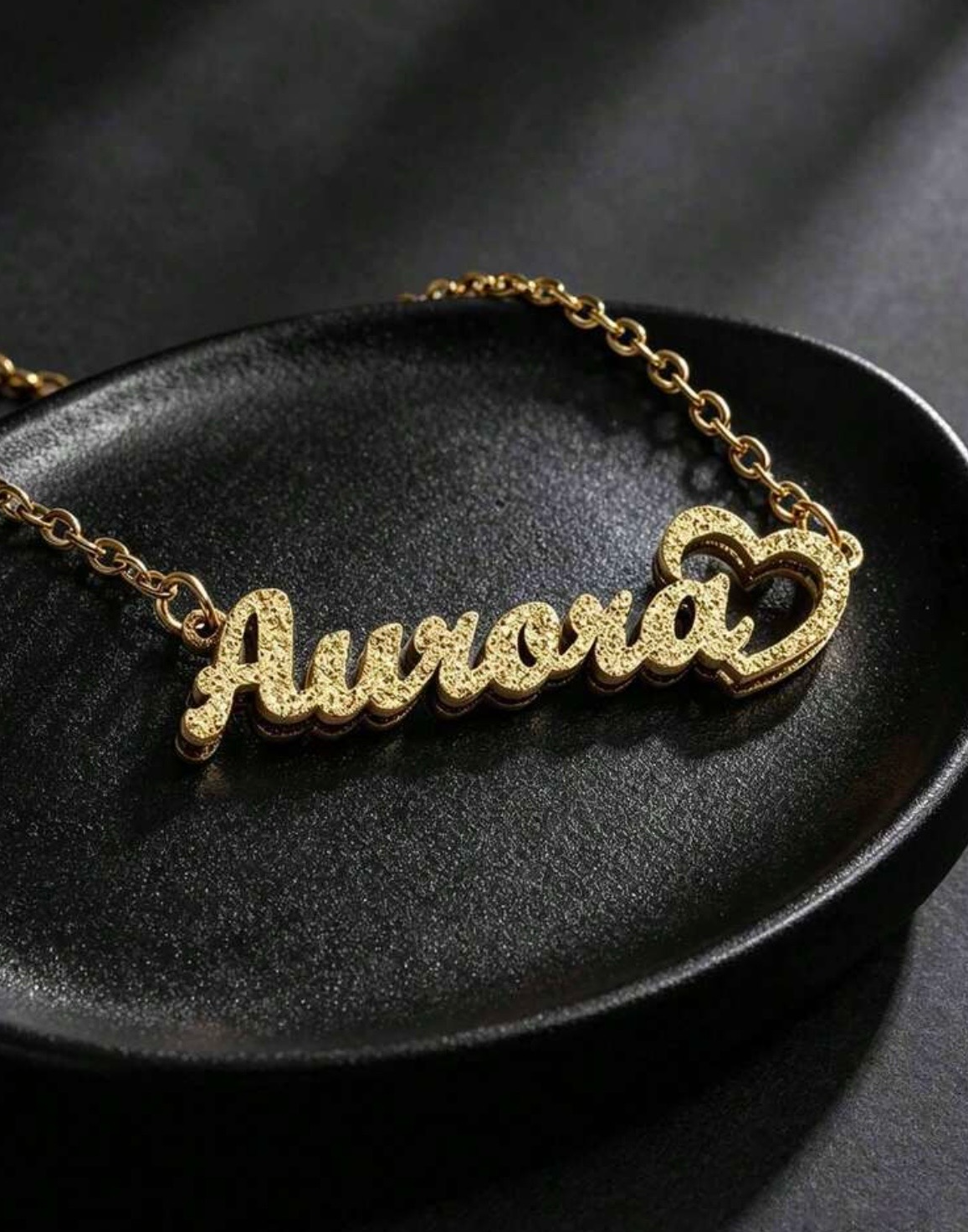 [Made-to-Order] Frosted Double-Layer Costum Name Necklace, 7-12 Business Day Processing Time