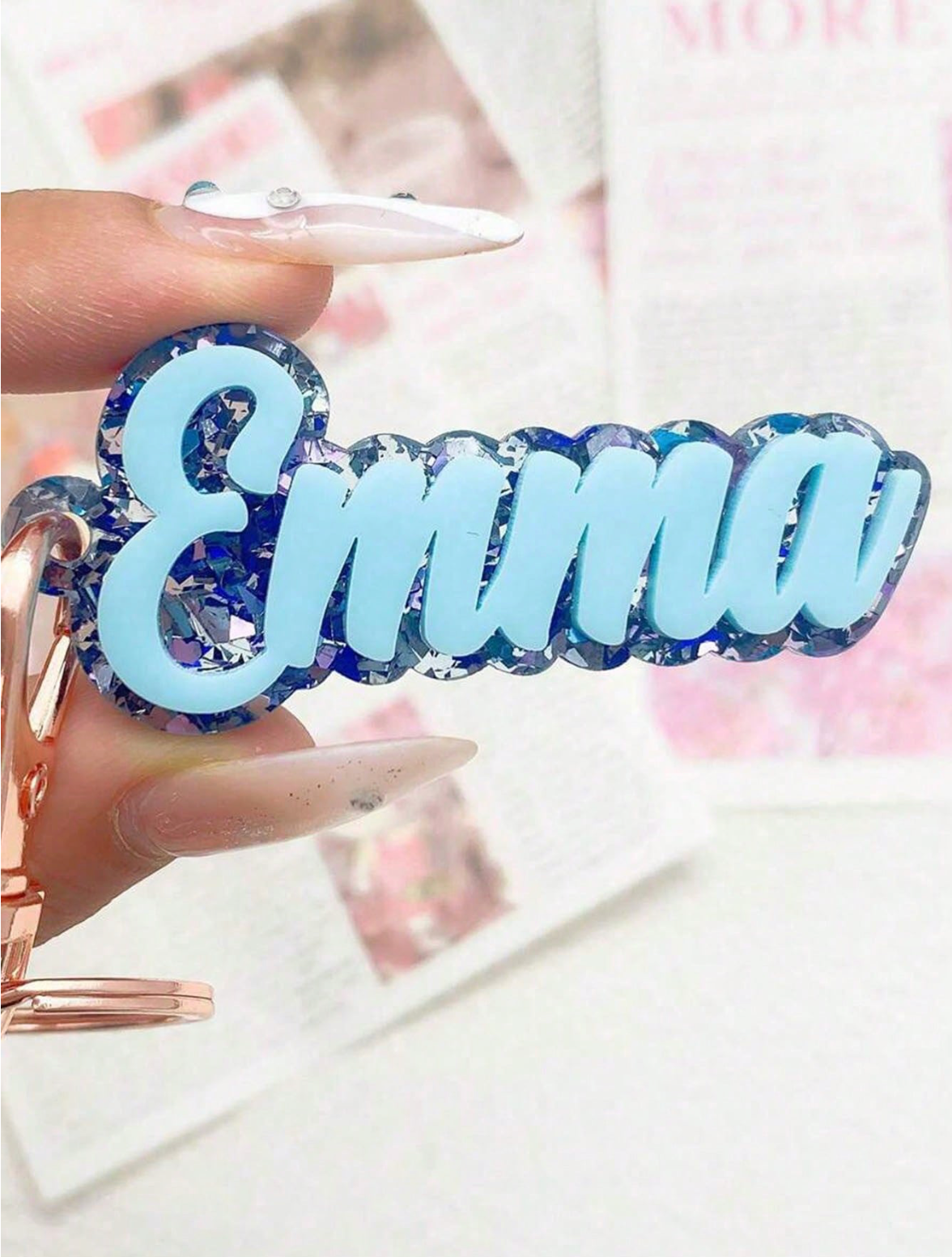 [Made-to-Order] Acrylic Costum Name Keychain, 7-12 Business Days Processing Time