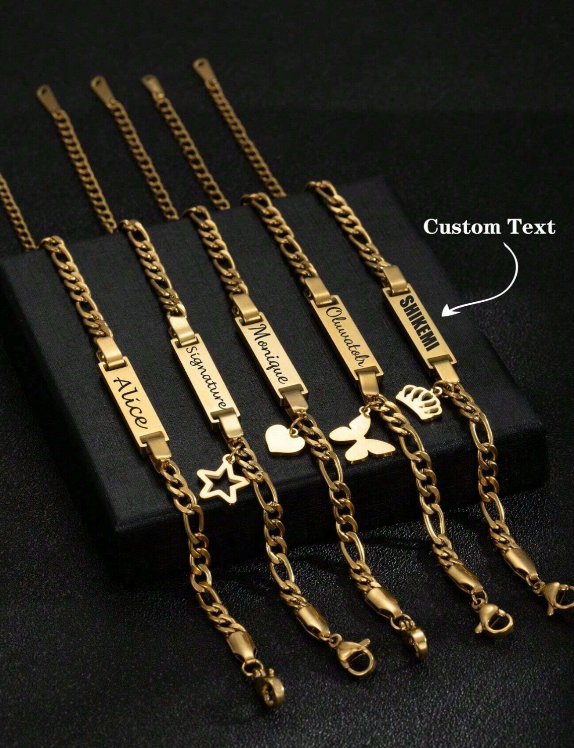 [Made-to-Order] Custom Engraved Name Plate Bracelet, 7-12 Business Days Processing Time