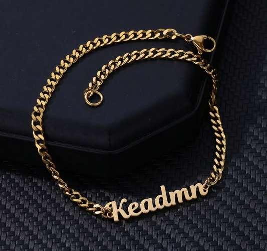 Customized Name Anklet For Women