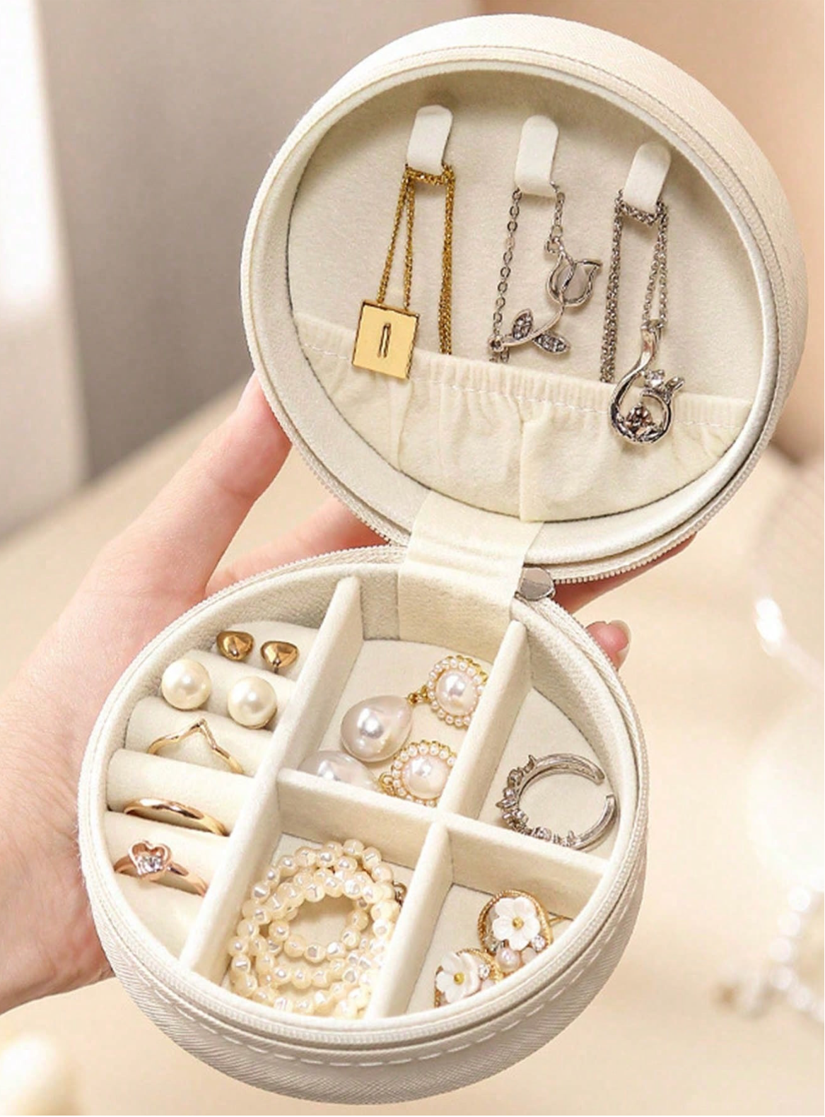 Mystery Jewelry Box Including 7-8 Random Jewelries, Necklace, Rings, Bracelets and Watch