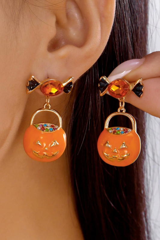 Halloween Fashion Pumpkin Earrings