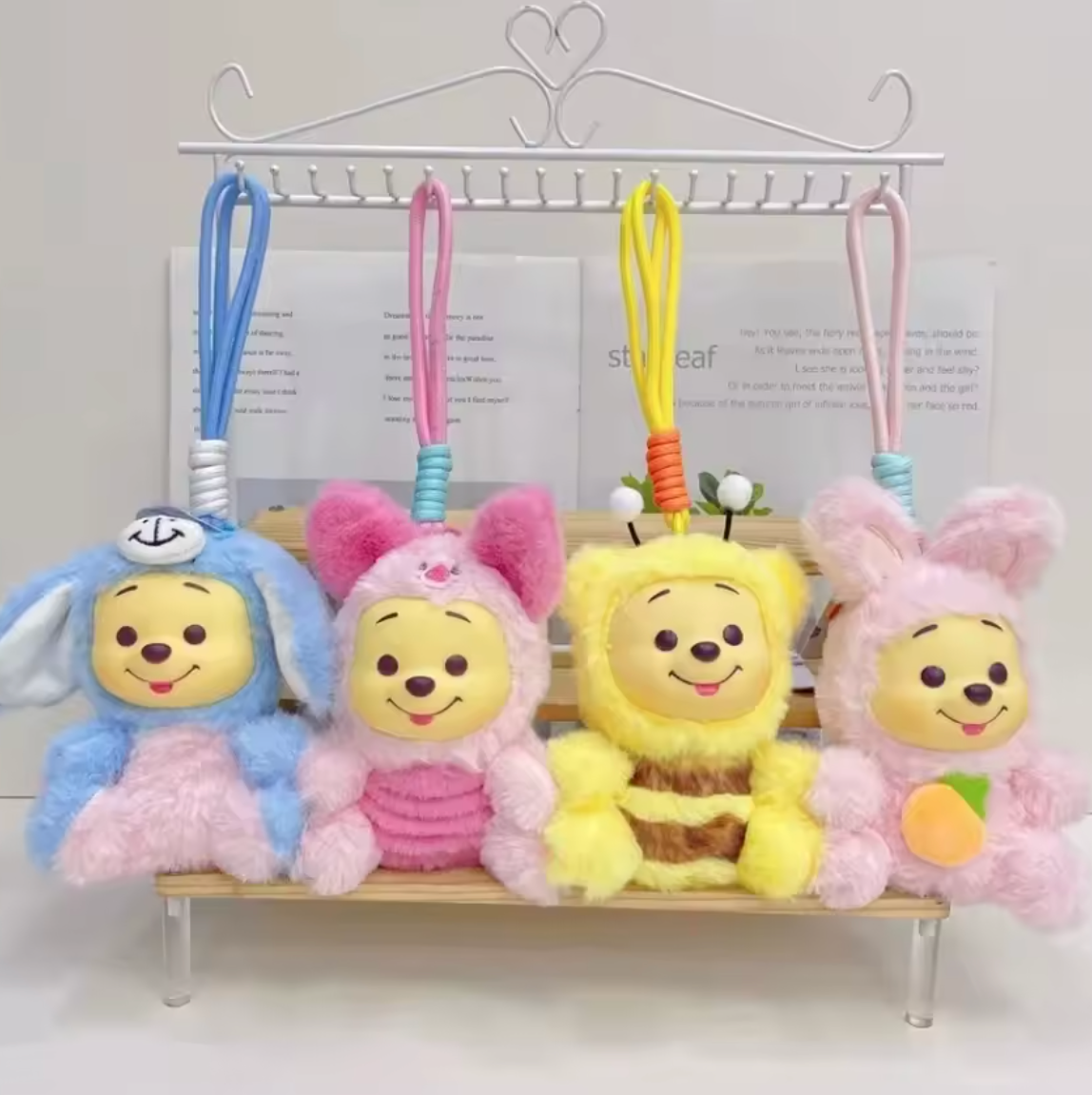 Disney Winnie Pooh Plush Keychain and Bagcharm