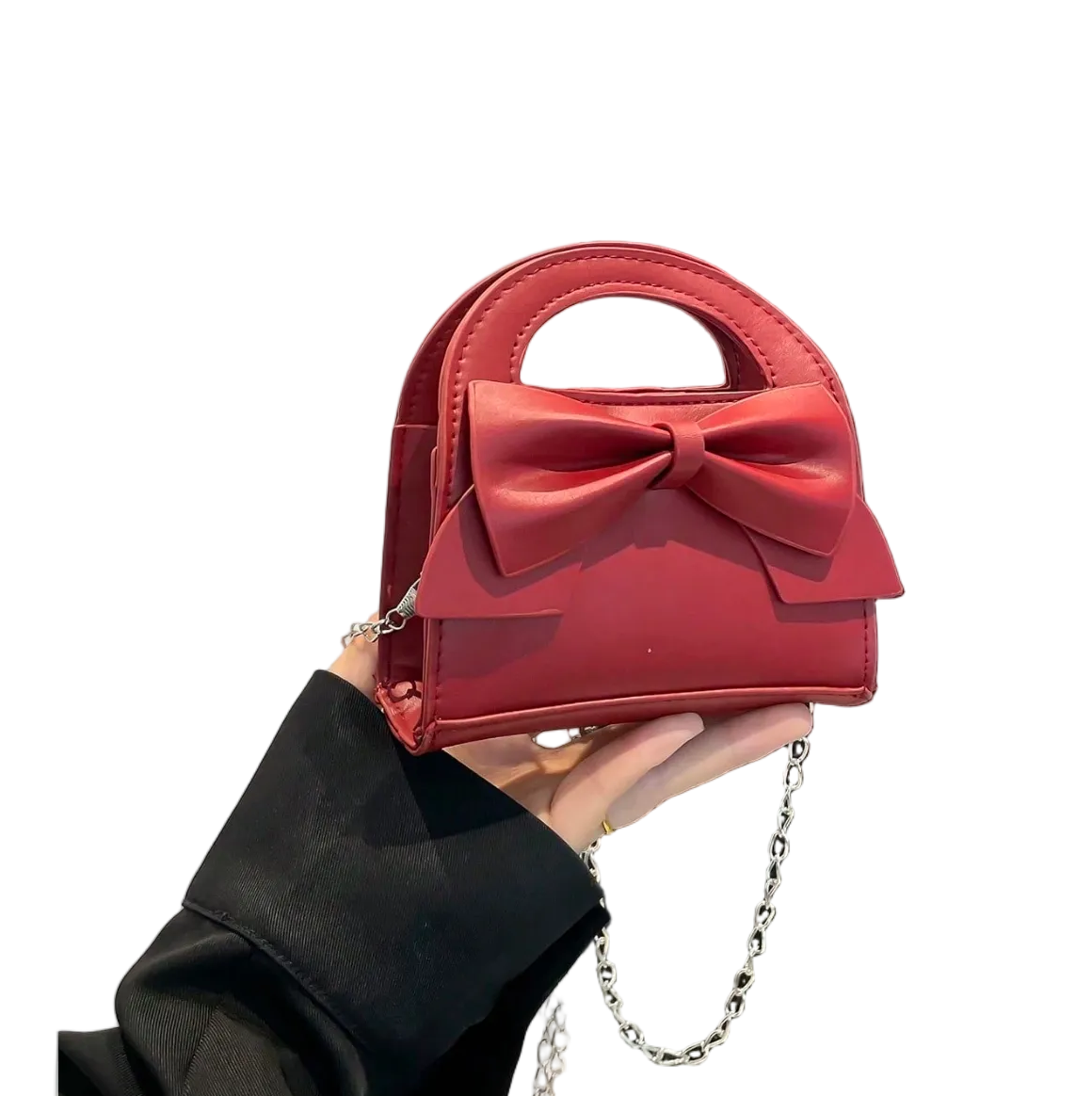 Bow Belle Chain Crossbody Mini Bag with Magnetic Closure