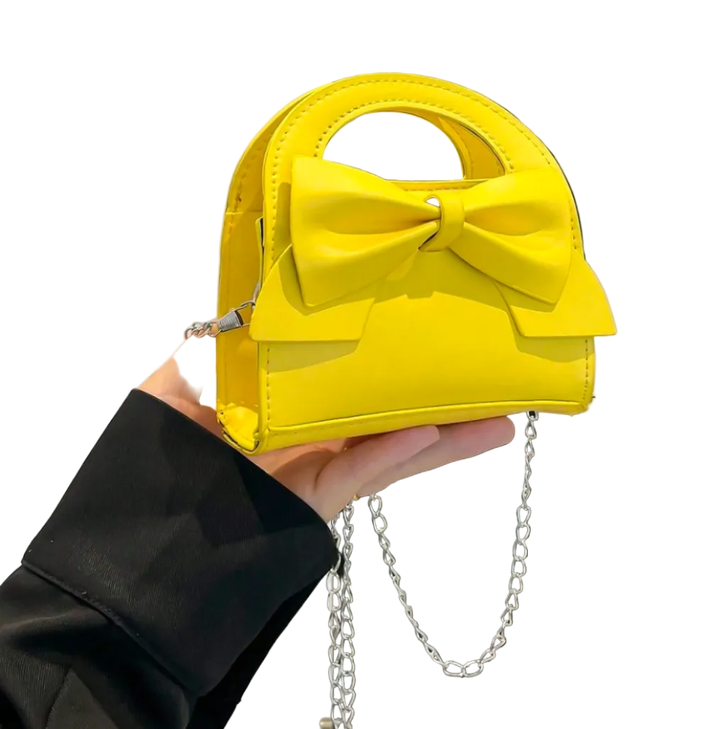 Bow Belle Chain Crossbody Mini Bag with Magnetic Closure