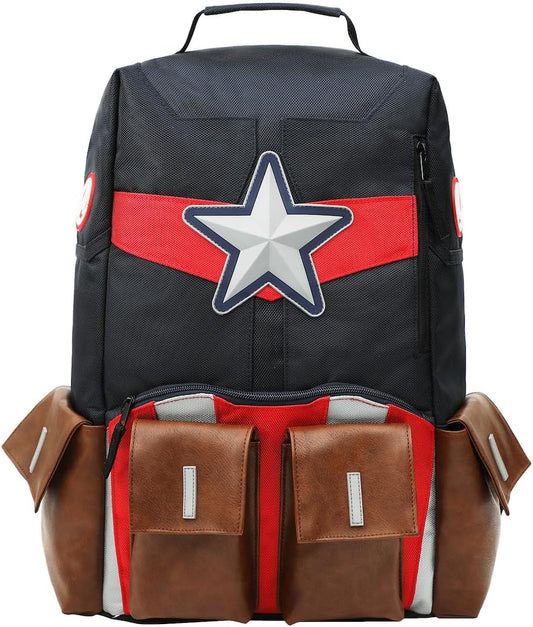 Marvel Captain America Suit Up Character 18” Backpack