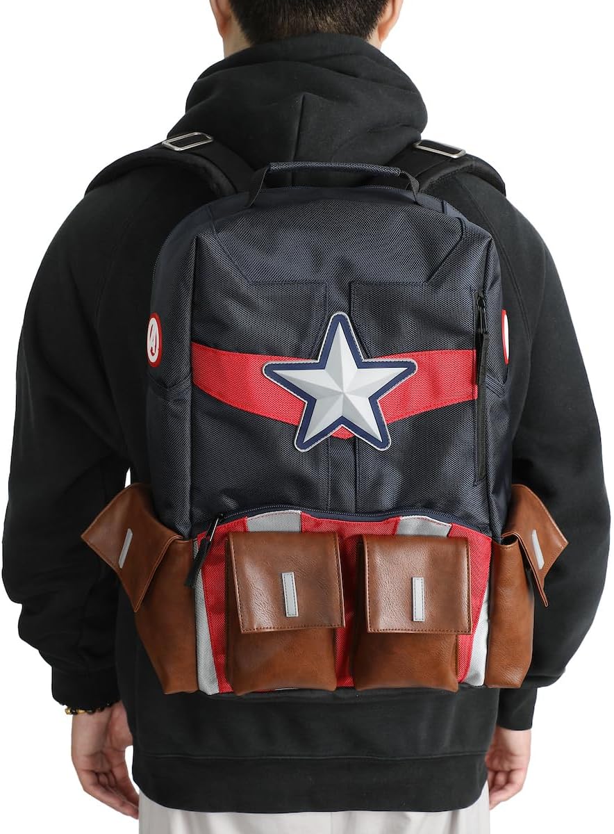 Marvel Captain America Suit Up Character 18” Backpack