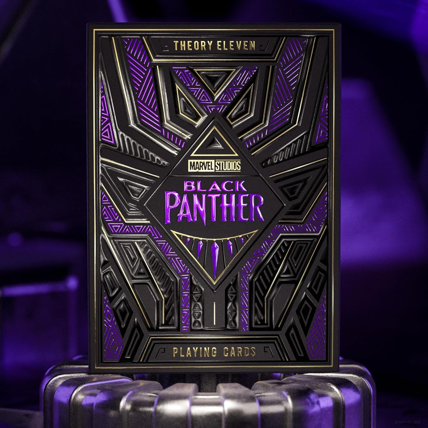 Black Panther Premium Marvel Playing Cards, Poker Size Standard Index, Foil Playing Cards