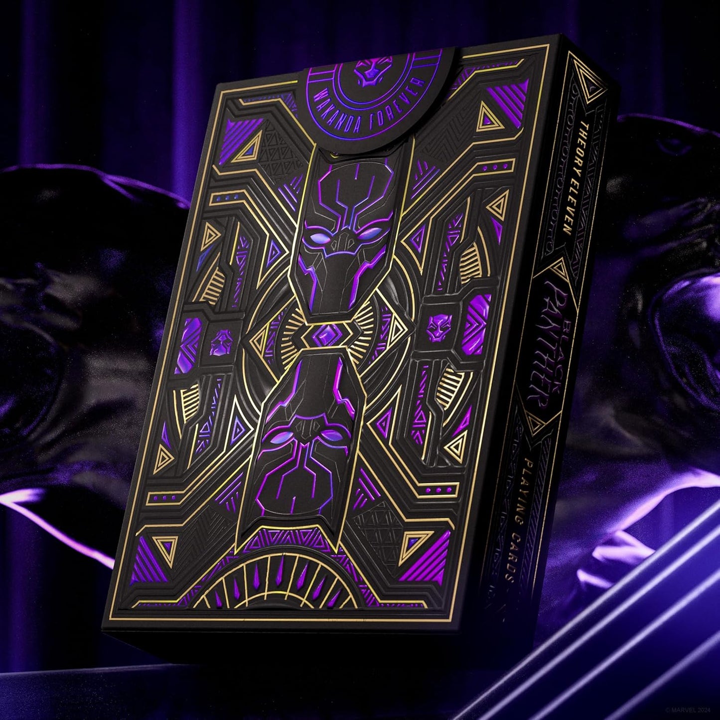 Black Panther Premium Marvel Playing Cards, Poker Size Standard Index, Foil Playing Cards