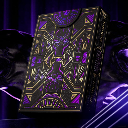 Black Panther Premium Marvel Playing Cards, Poker Size Standard Index, Foil Playing Cards