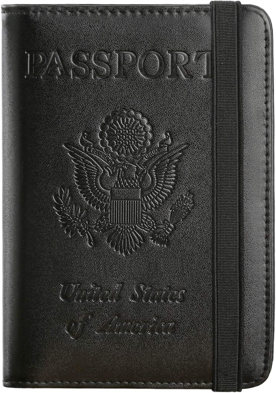 Premium RFID-Blocking Passport Holder Wallet – Leather Travel Essentials for Women with Card Slots & Secure Design