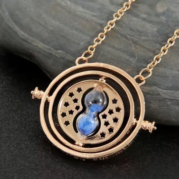 Hermione Granger Rotatable Hourglass Time Turner Necklace