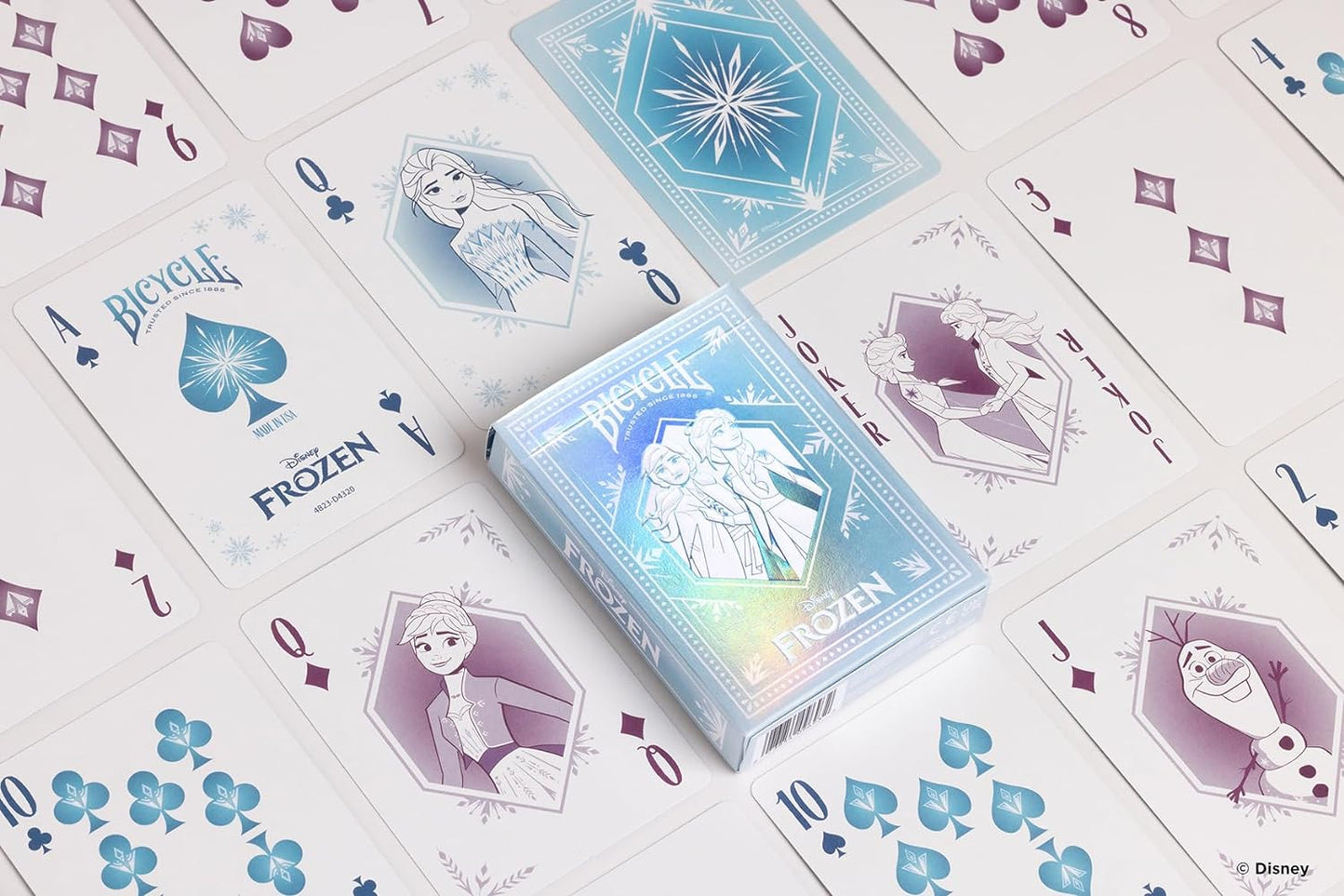 Frozen Blue Playing Card