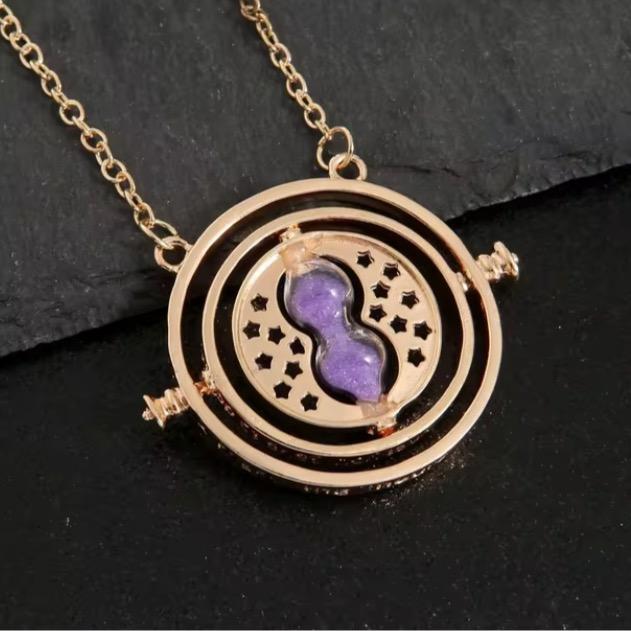 Hermione Granger Rotatable Hourglass Time Turner Necklace