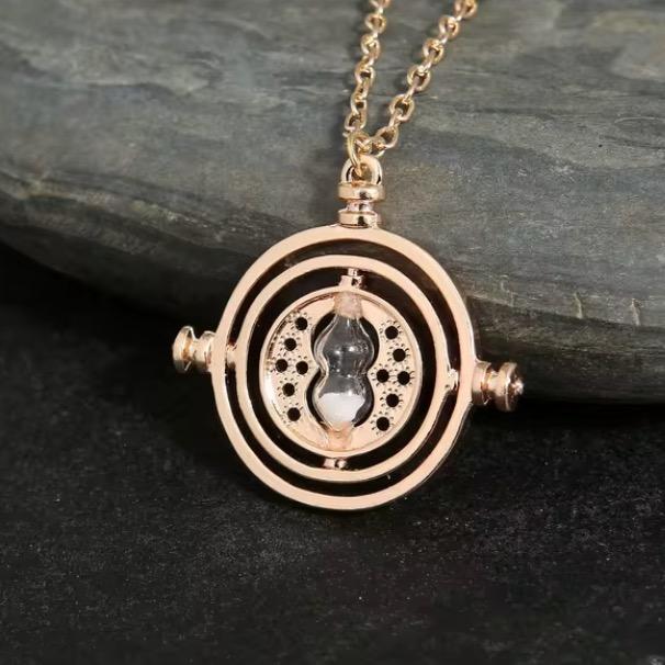 Hermione Granger Rotatable Hourglass Time Turner Necklace