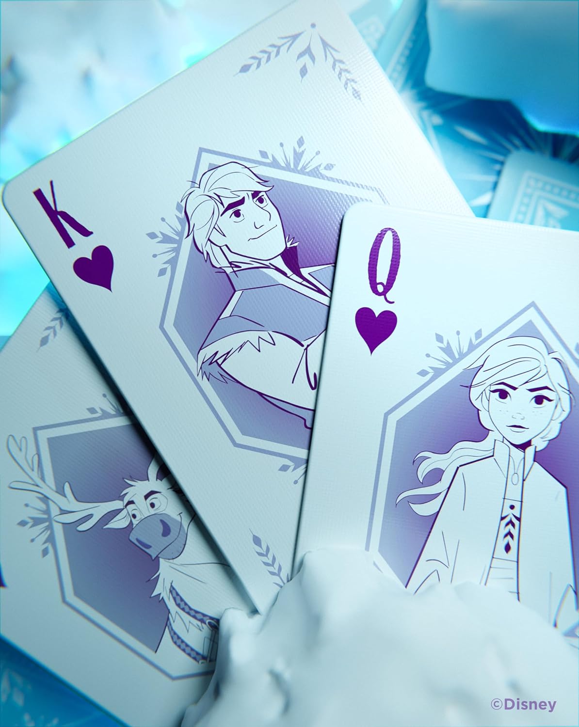 Frozen Blue Playing Card