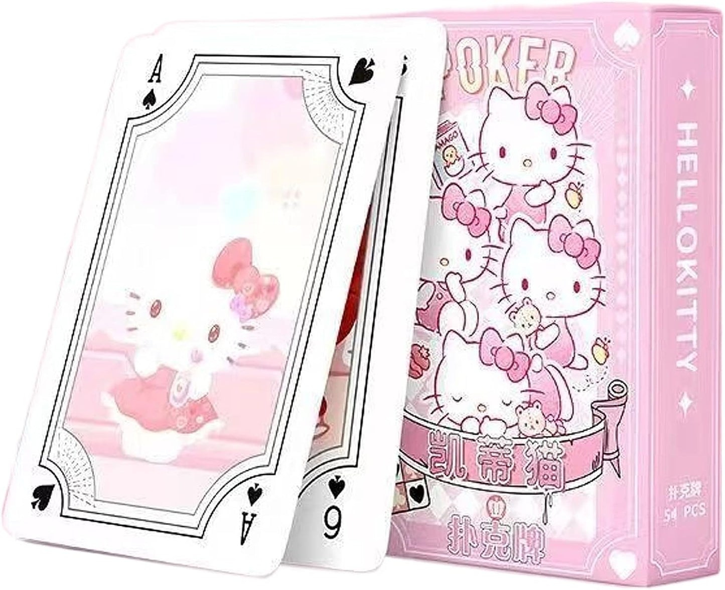 Anime Playing Cards for Card Games Poker Cards Cute Cartoons Deck of Cards Table Game Cards, 54 Pcs