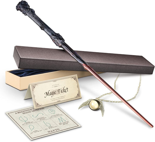 Wizard Wand, Witches Cosplay Magic Wands, Necklace Included